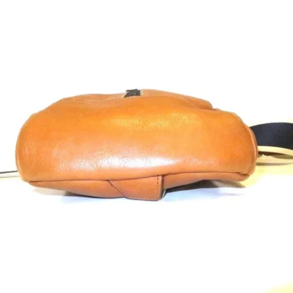 Coach Pre-owned Leather crossbody-bags Brown Heren