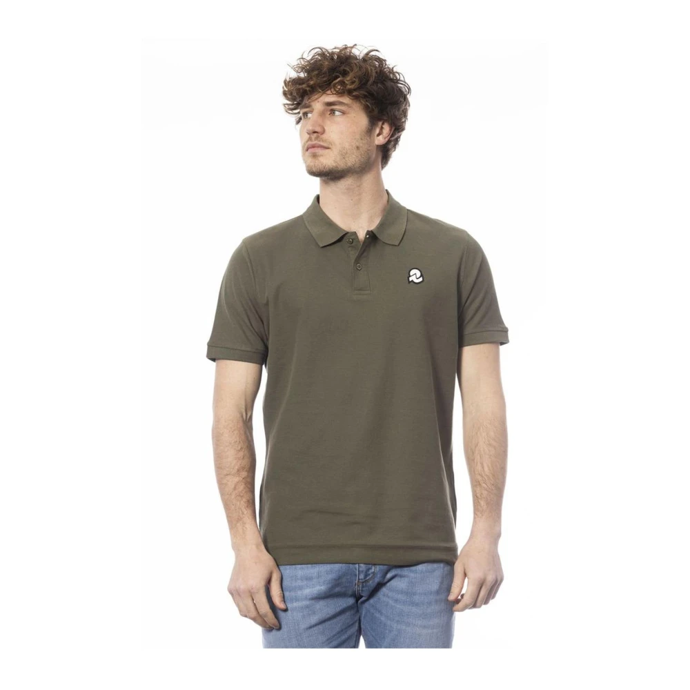 Invicta Men's Green Short Sleeve Polo Shirt With Logo On Chest - Polo Shirts - M- Tops
