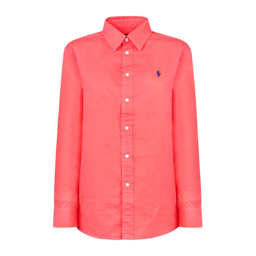 Polo Ralph Lauren Koraal Katoenen Polo Shirt Pink Heren