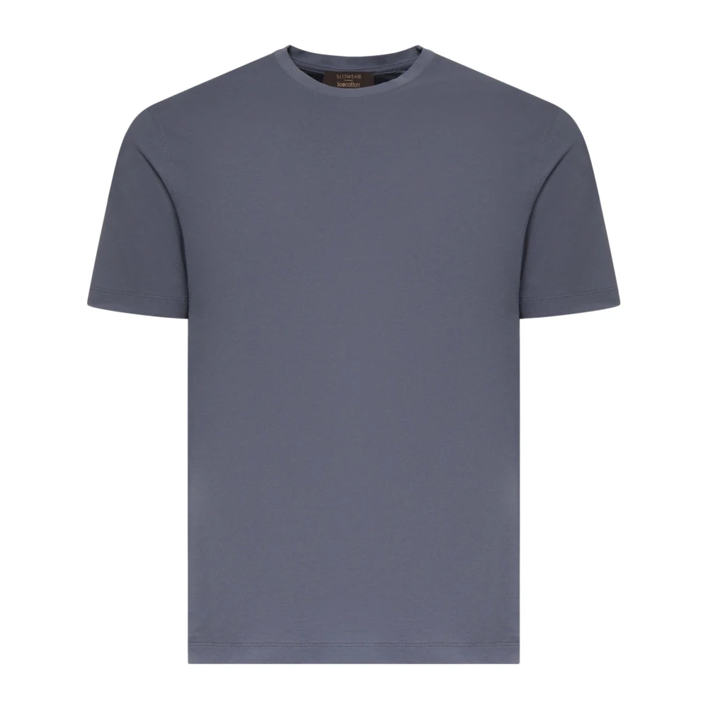 Zanone Men's Blue Crewneck T-Shirt - T-Shirts - 2XL - Tops