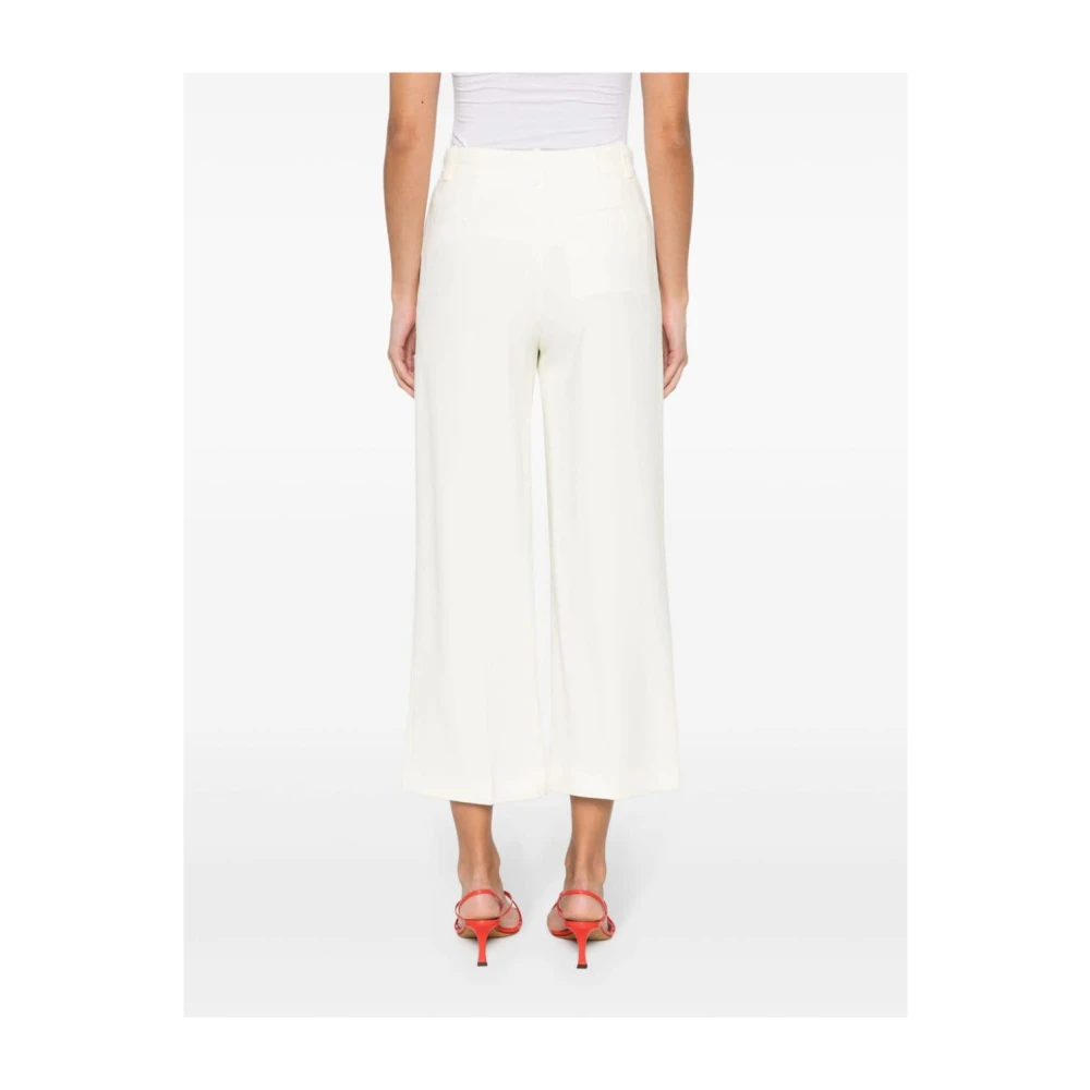 Erika Cavallini Cropped Trousers White Dames