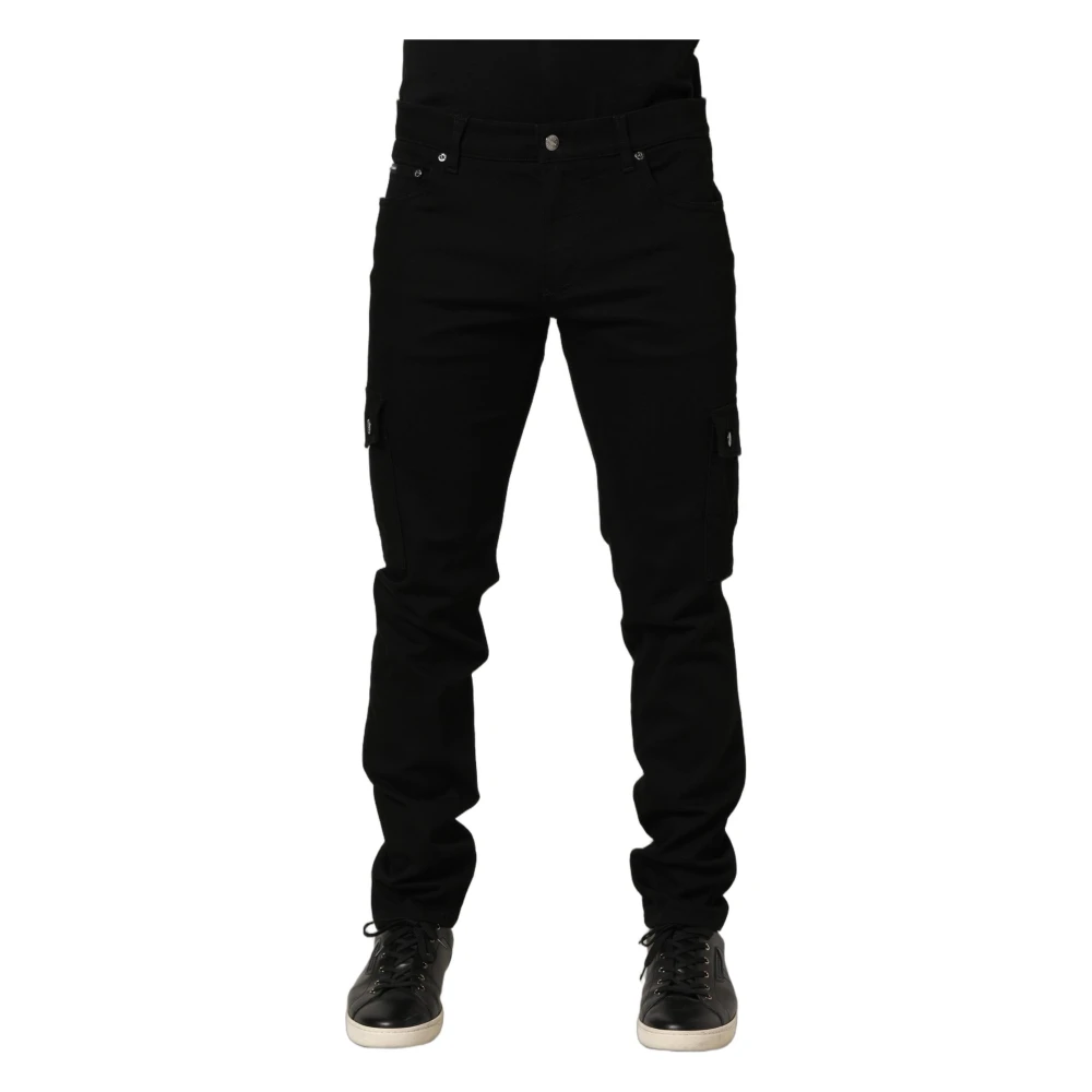 Dolce & Gabbana Men's Black Slim Fit Jeans, Xl, Skinny Jeans