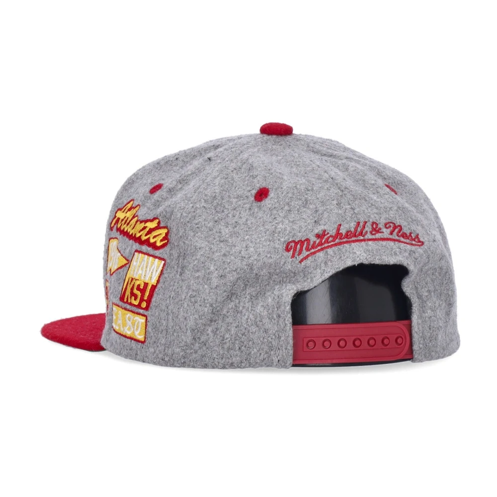 Mitchell & Ness Atlanta Hawks Snapback Pet Grijs Gray Heren