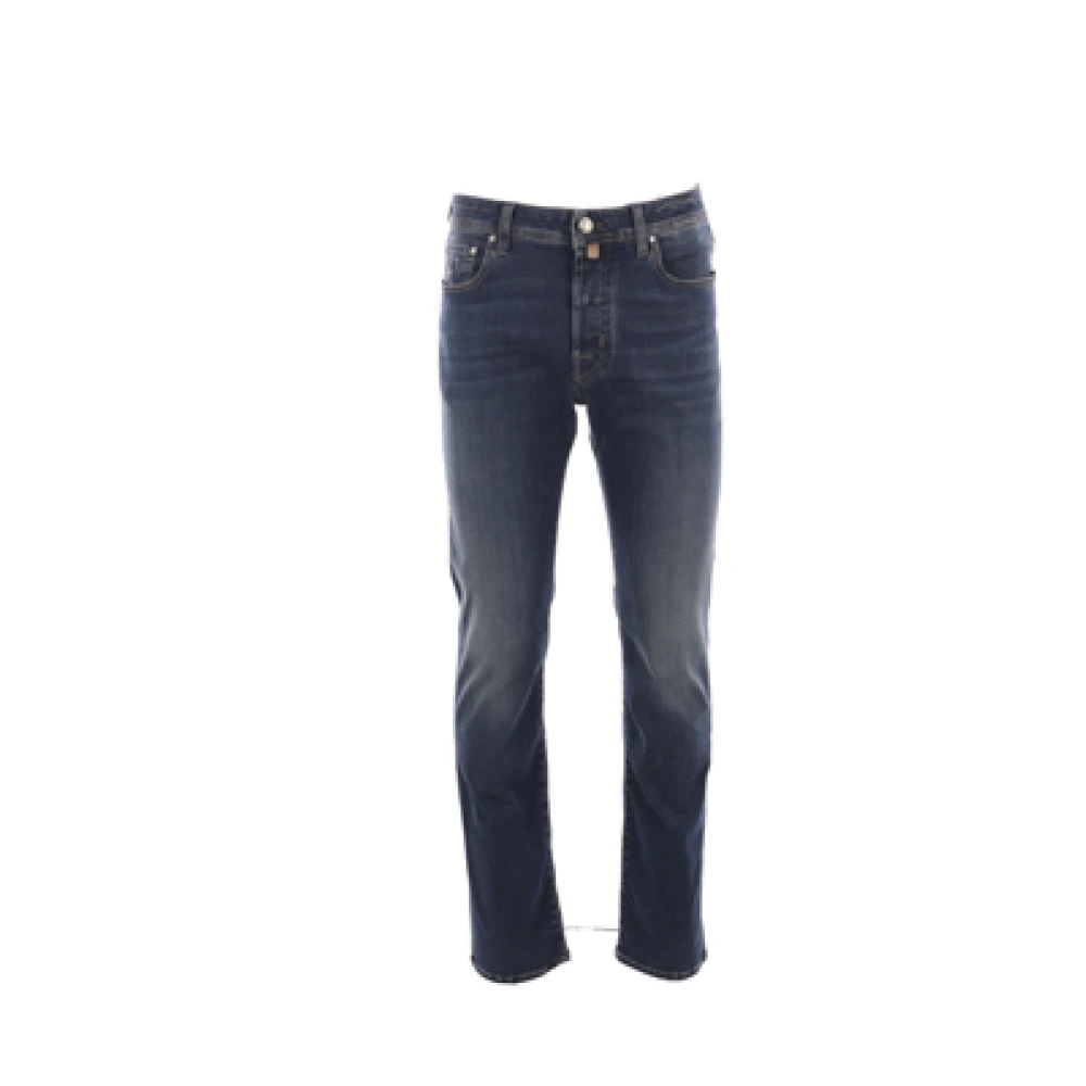 Jacob Cohën Slim-Fit Denim Jeans met Logo Borduursel Blue Heren