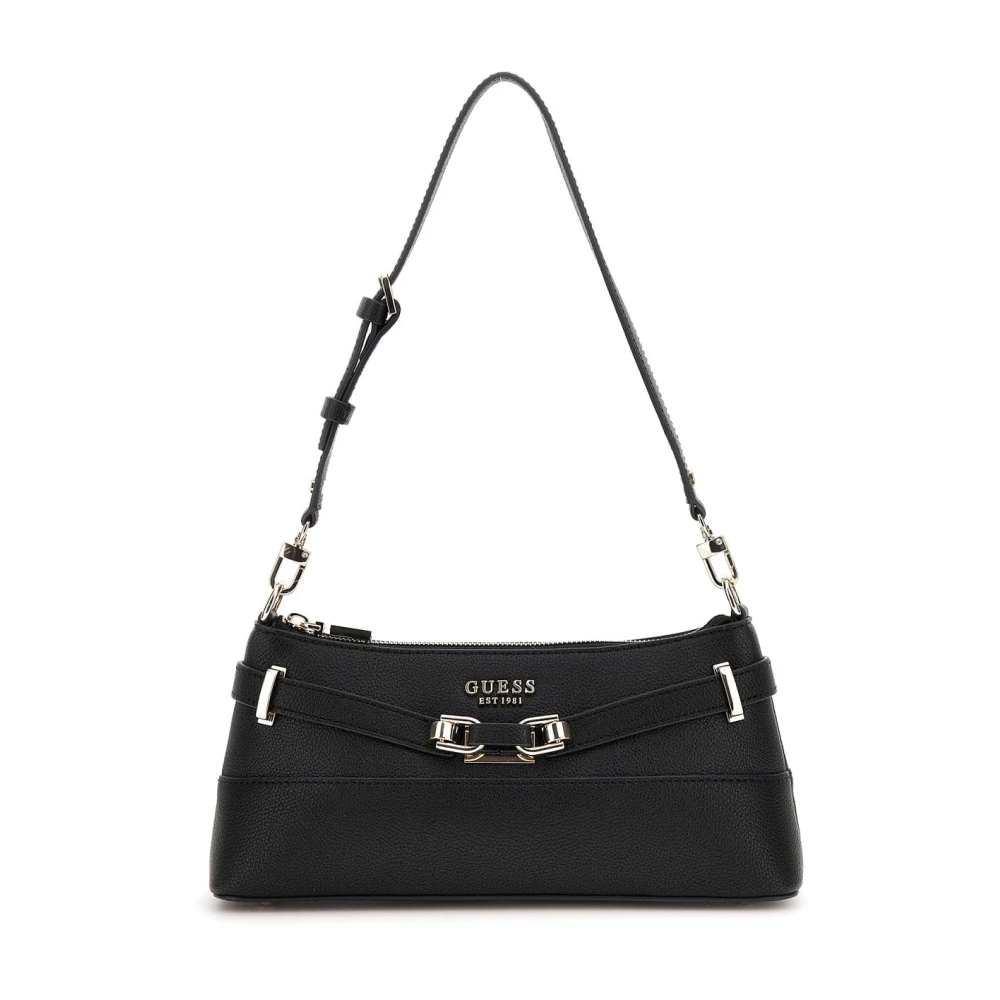 Guess Women's Black Bucket Bag Silvye - Shoulder Bags - One Size - Bags