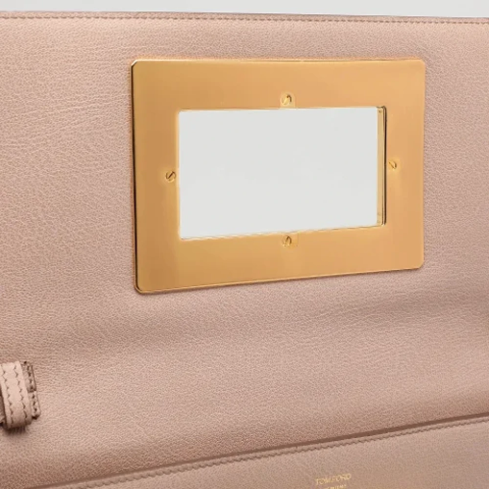 Tom Ford Pre-owned Leather wallets Beige Dames