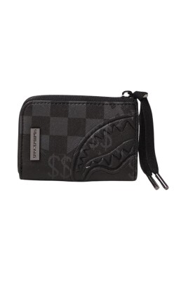 checkered-shark-zip-wallet-embossed