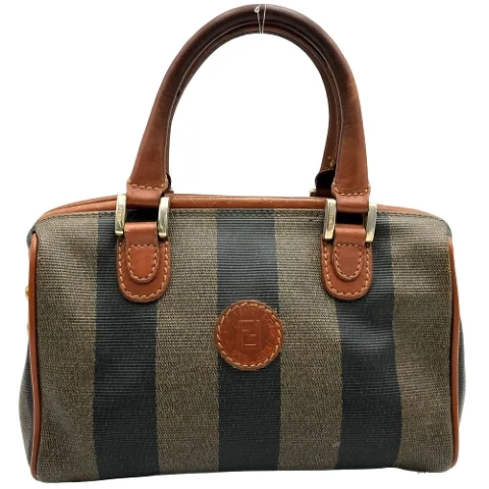 Fendi Vintage Pre-owned Canvas travel-bags Brown Dames