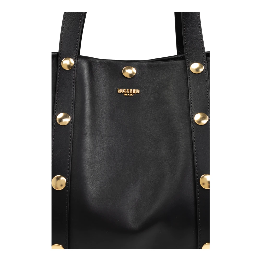 Moschino Shopper tas met studs Black Dames