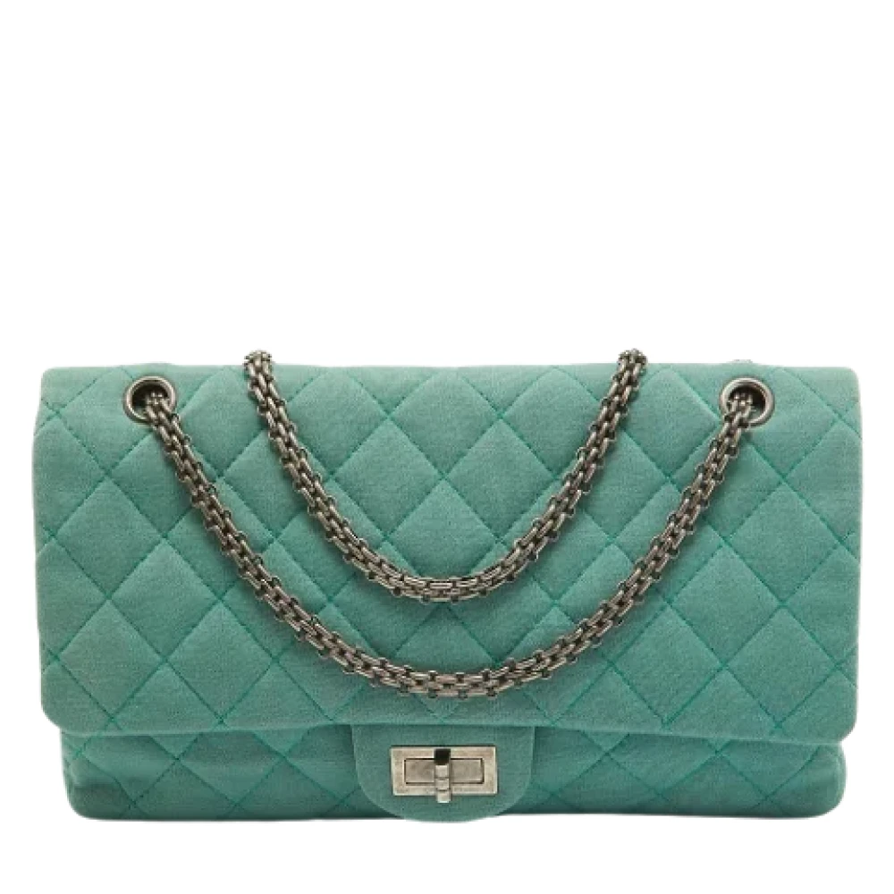 Chanel Vintage Pre-owned Fabric chanel-bags Green Dames