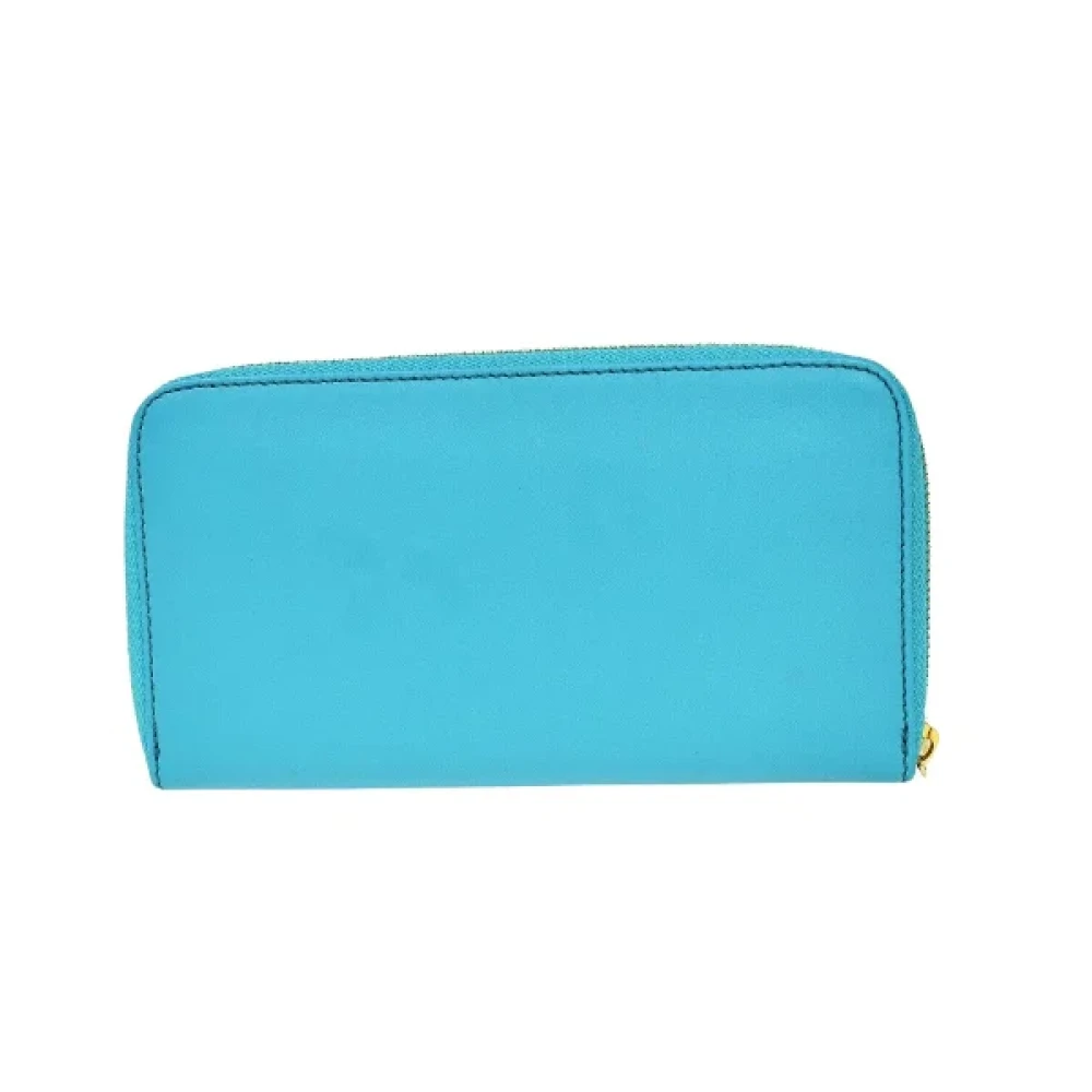Chloé Pre-owned Leather wallets Blue Dames