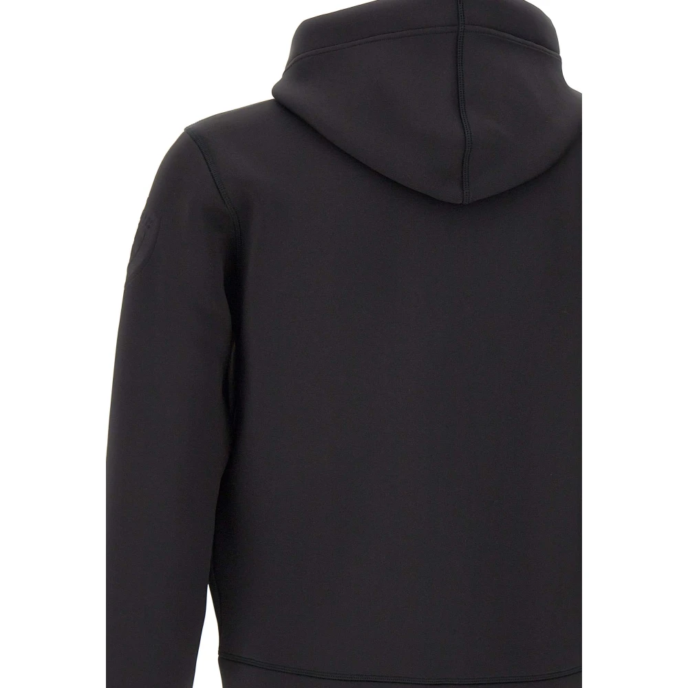 Blauer Zwarte Sweatshirt met Capuchon en Rits Black Heren