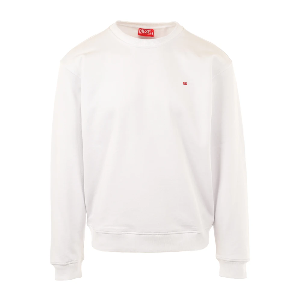 Diesel Uomo Bianco - Felpa Girocollo - Sweatshirts & Hoodies - L