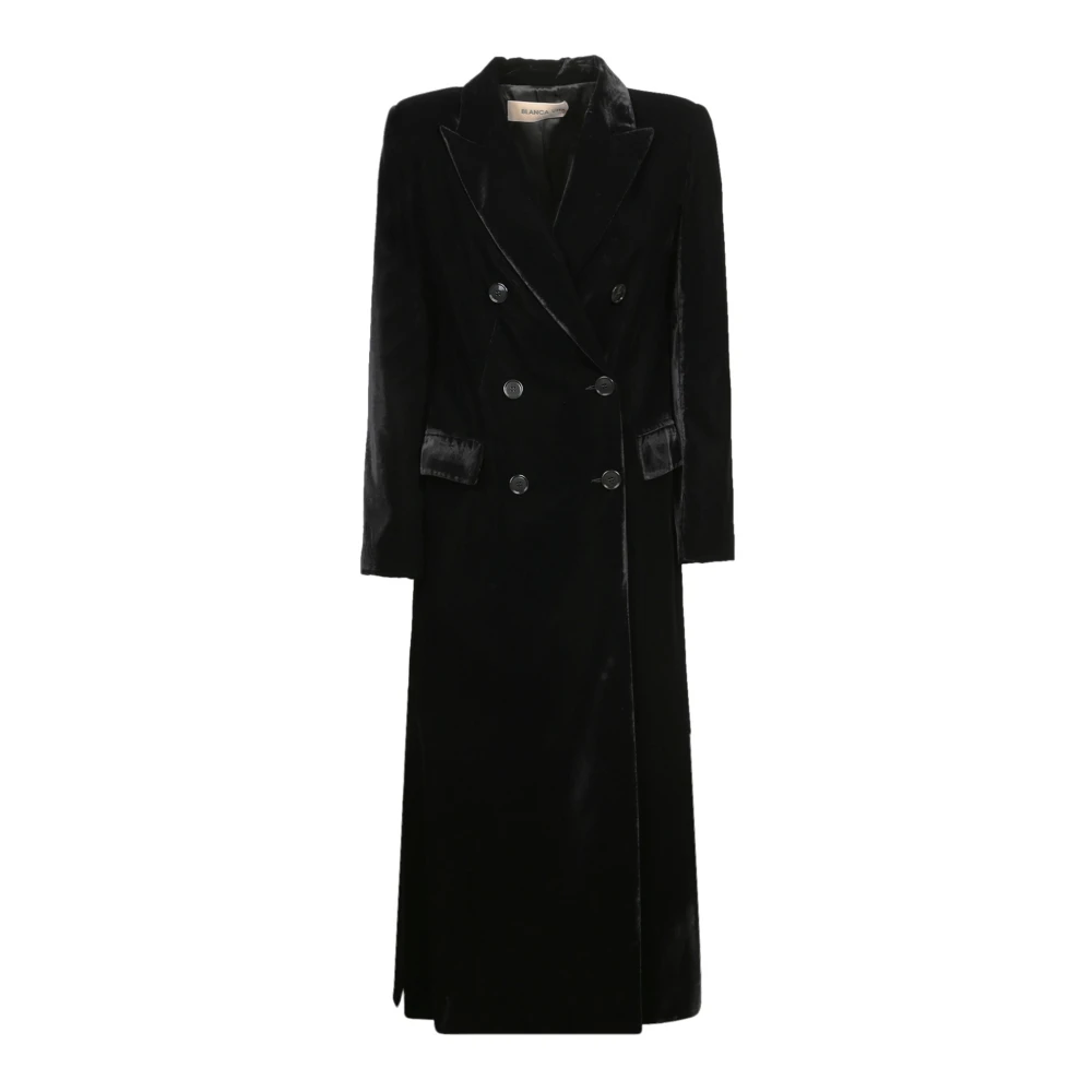 Blanca Vita Zwarte Elegante Jas Aw24 Black Dames