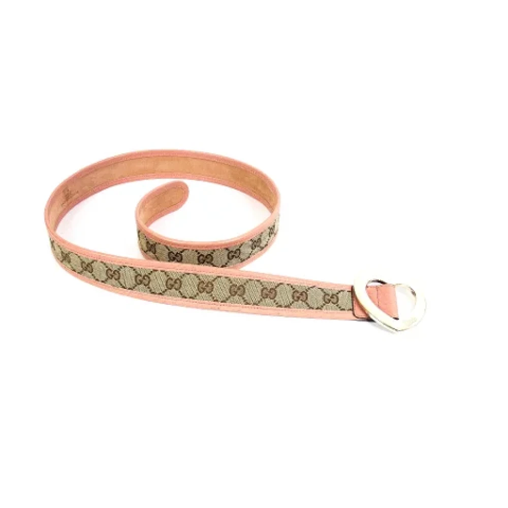Gucci Vintage Pre-owned Leather belts Beige Dames