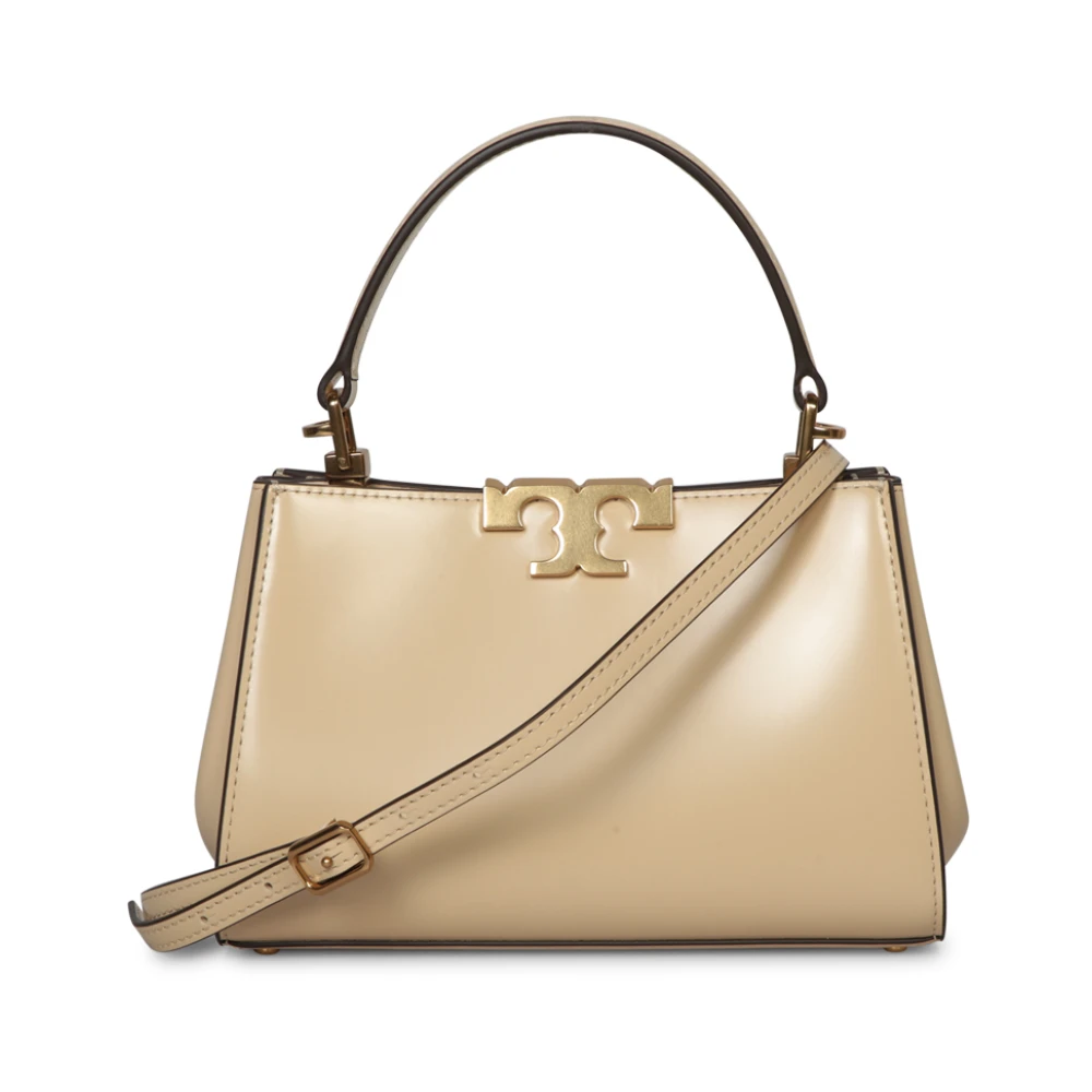 TORY BURCH Eleanor Mini Leren Handtas Beige Dames