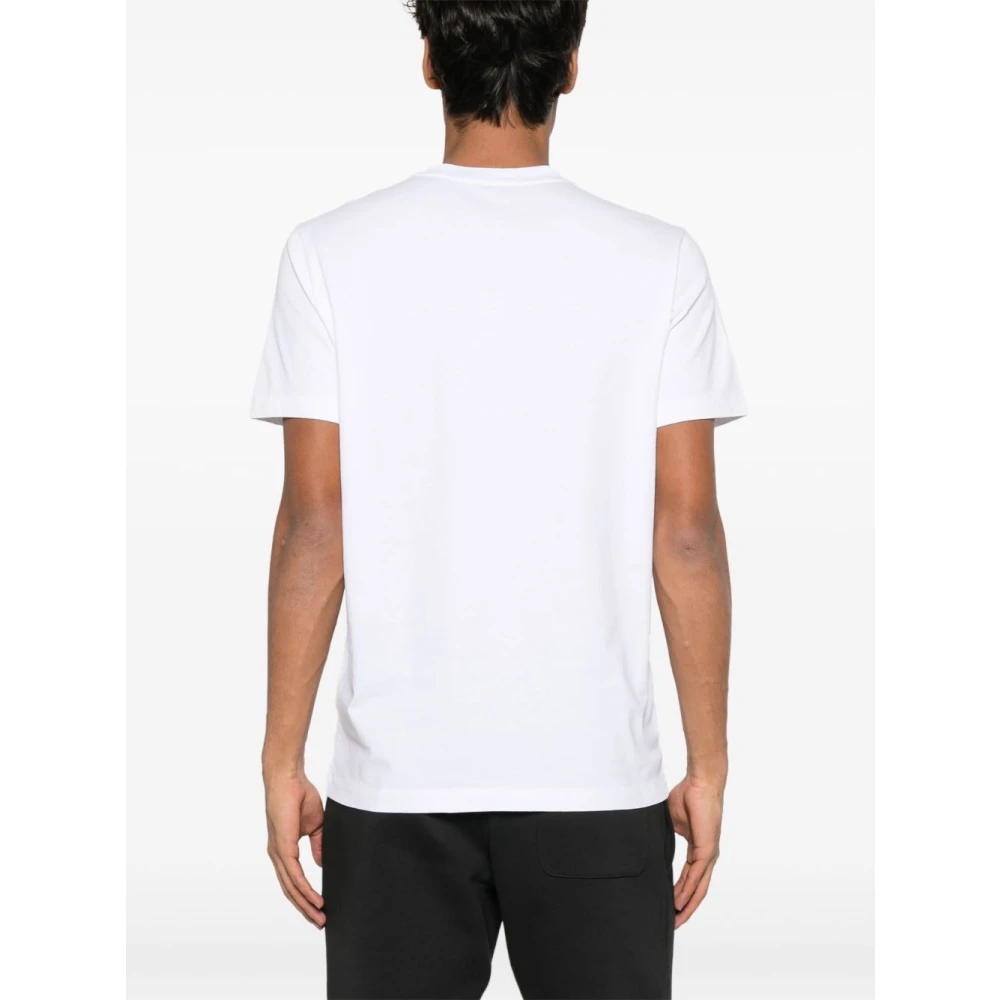 Moncler Witte Crew Neck T-shirts en Polos White Heren