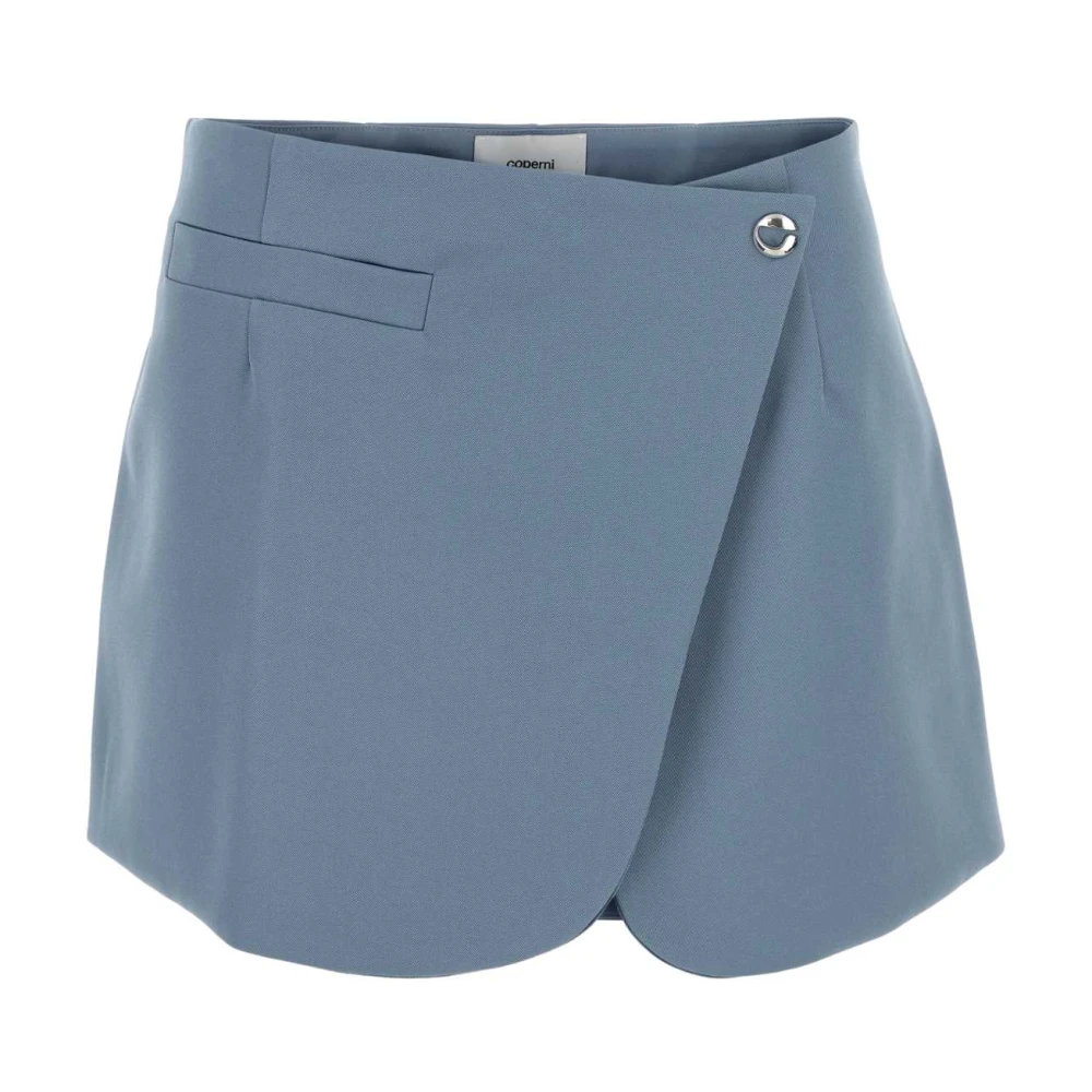 Coperni Blauwe Polyester Mini Rok Blue Dames