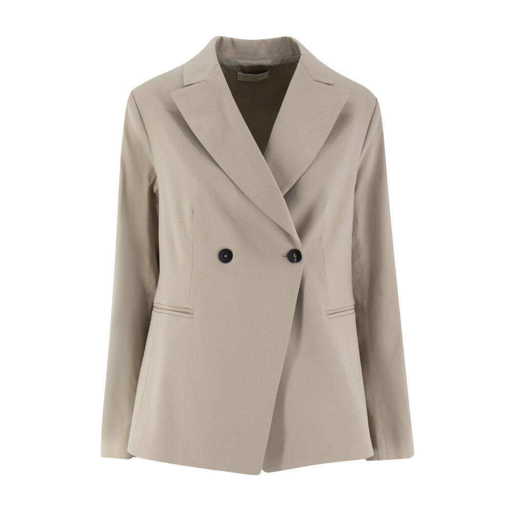 ボトムスその他 Antonelli Double-Breasted D.Beige Jacket With Elegant Lapels Antonelli Firenze Blazers • Shop Blazers from Antonelli