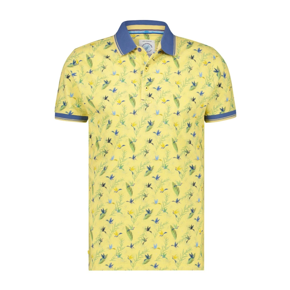 A fish named fred Gele poloshirt met korte mouw Yellow Heren