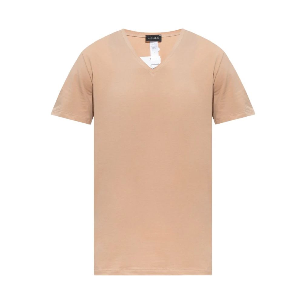 Hanro Hombre Beige - Camiseta De Algodón - Tops - 2XL