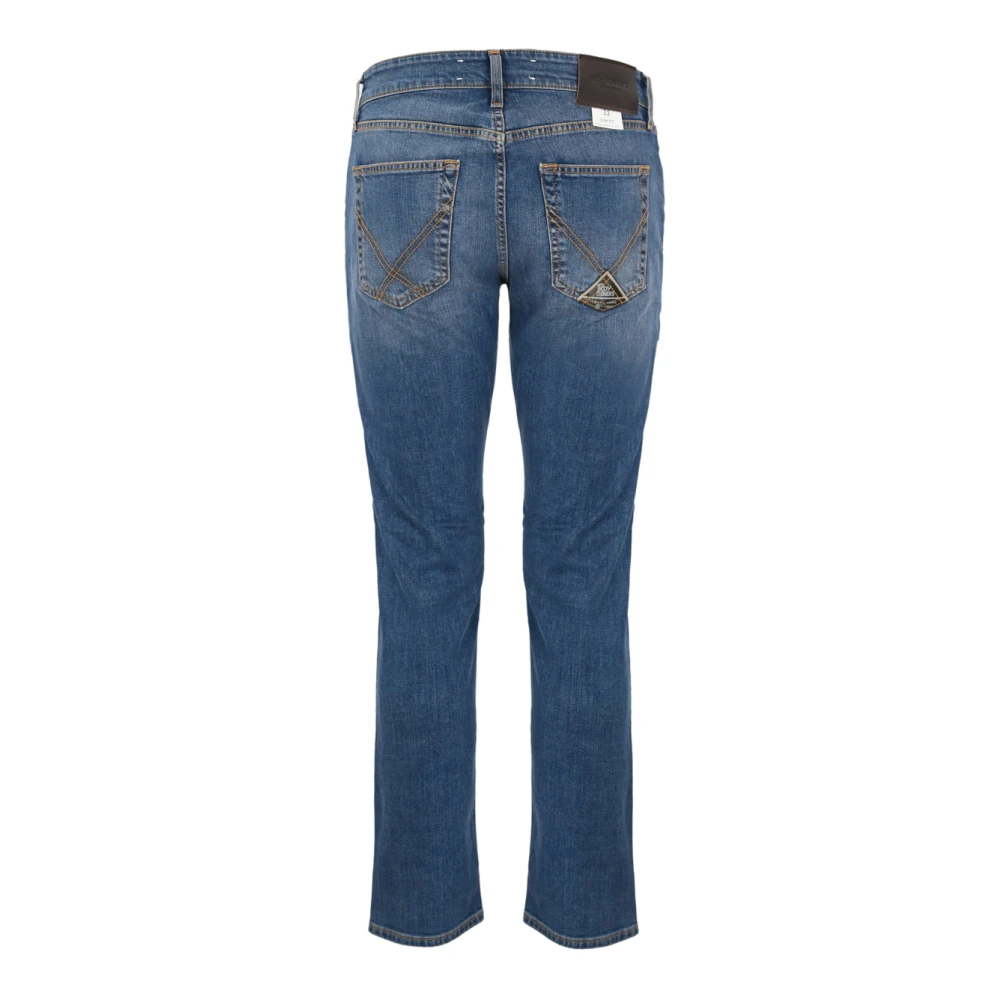 Roy Roger's Denim Slim Jeans voor Mannen Blue Heren