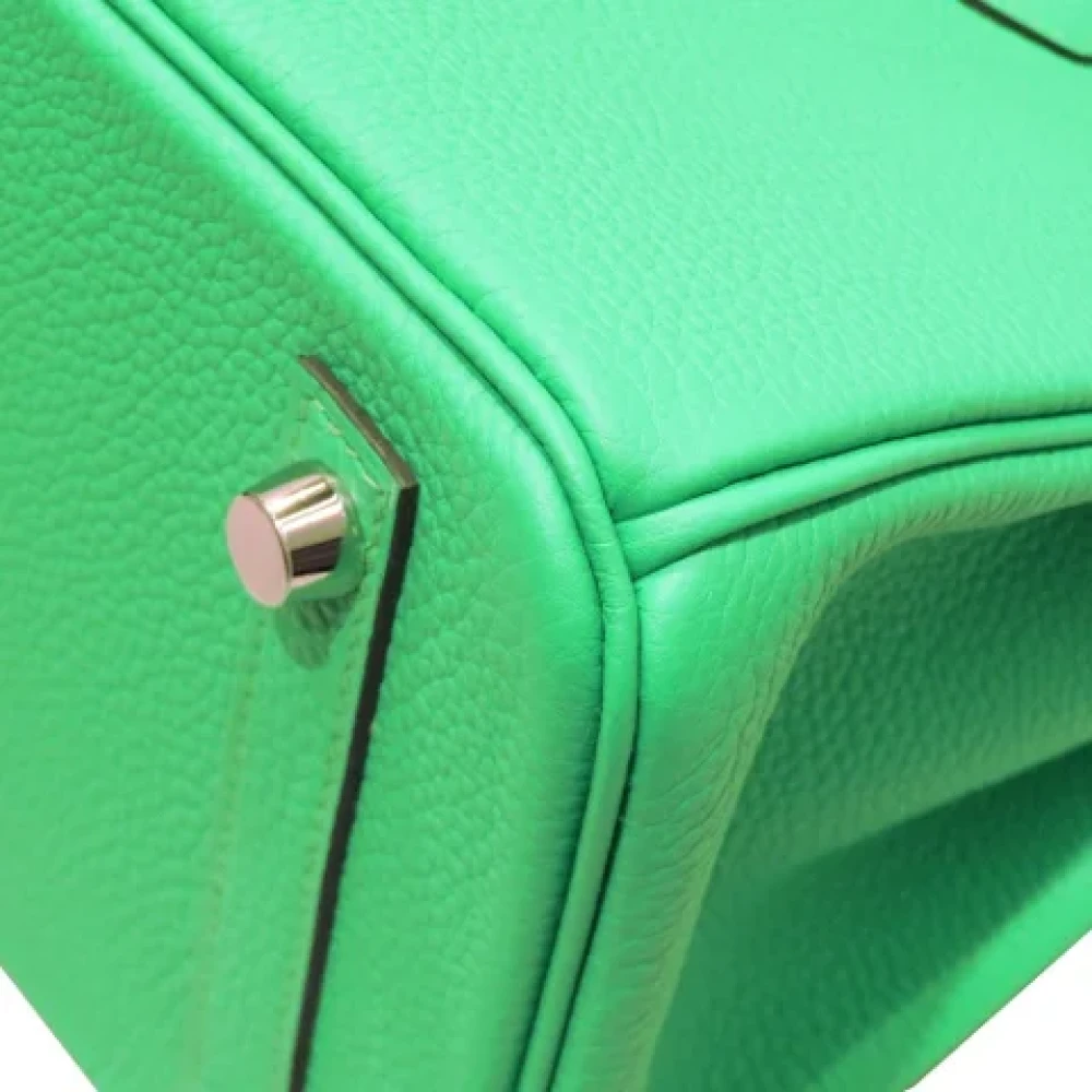 Hermès Vintage Pre-owned Leather handbags Green Heren