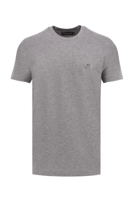 Bomulls-T-shirt med metalldetalj