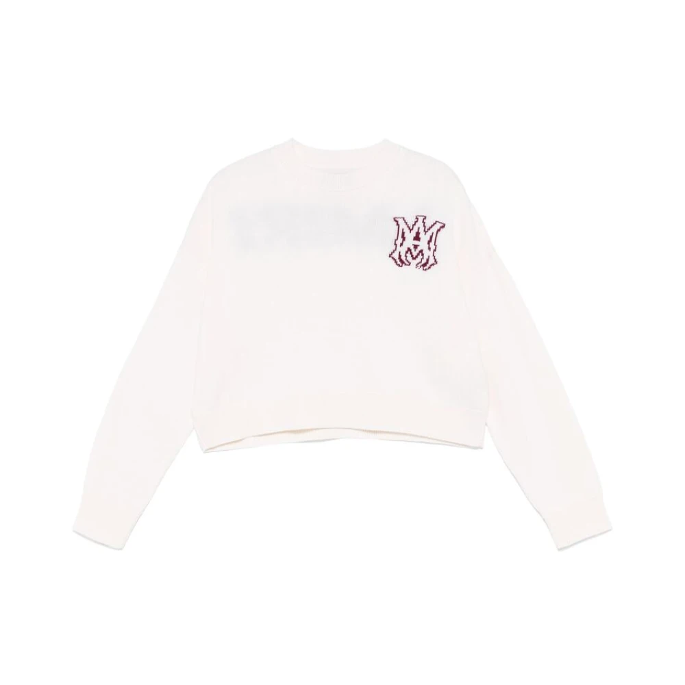 Amiri Beige Crew Neck Sweater Beige Dames