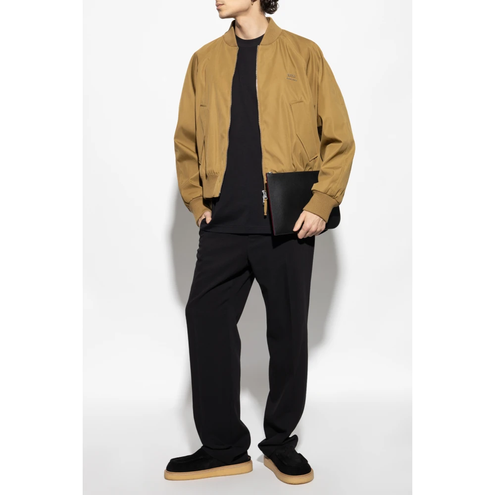 Marni T-shirt met geborduurd logo Black Heren