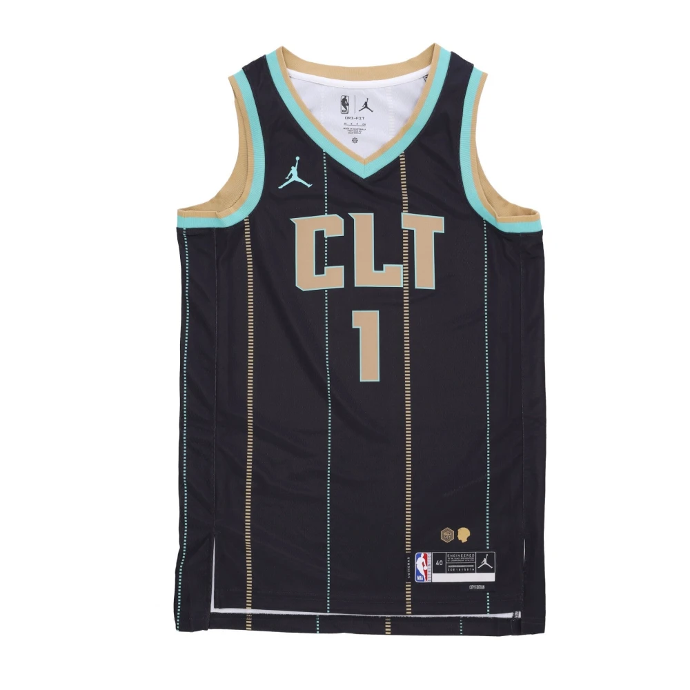 Jordan City Edition Basketball Jersey Lamelo Ball Black, Herr