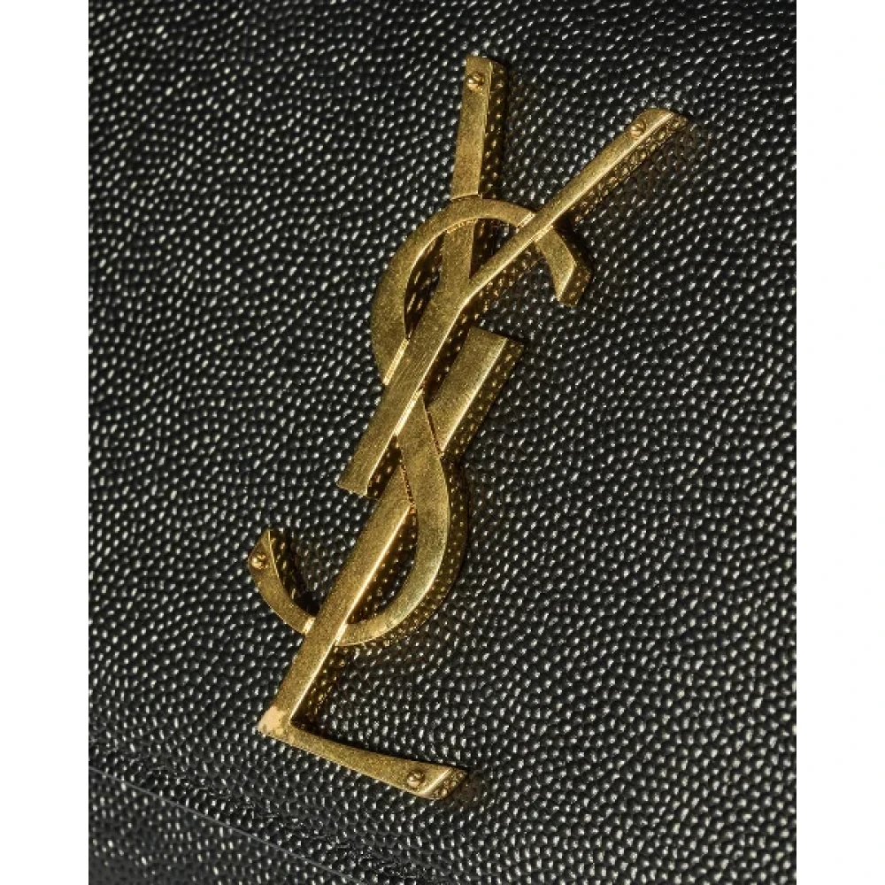 Saint Laurent Vintage Pre-owned Fabric shoulder-bags Black Dames
