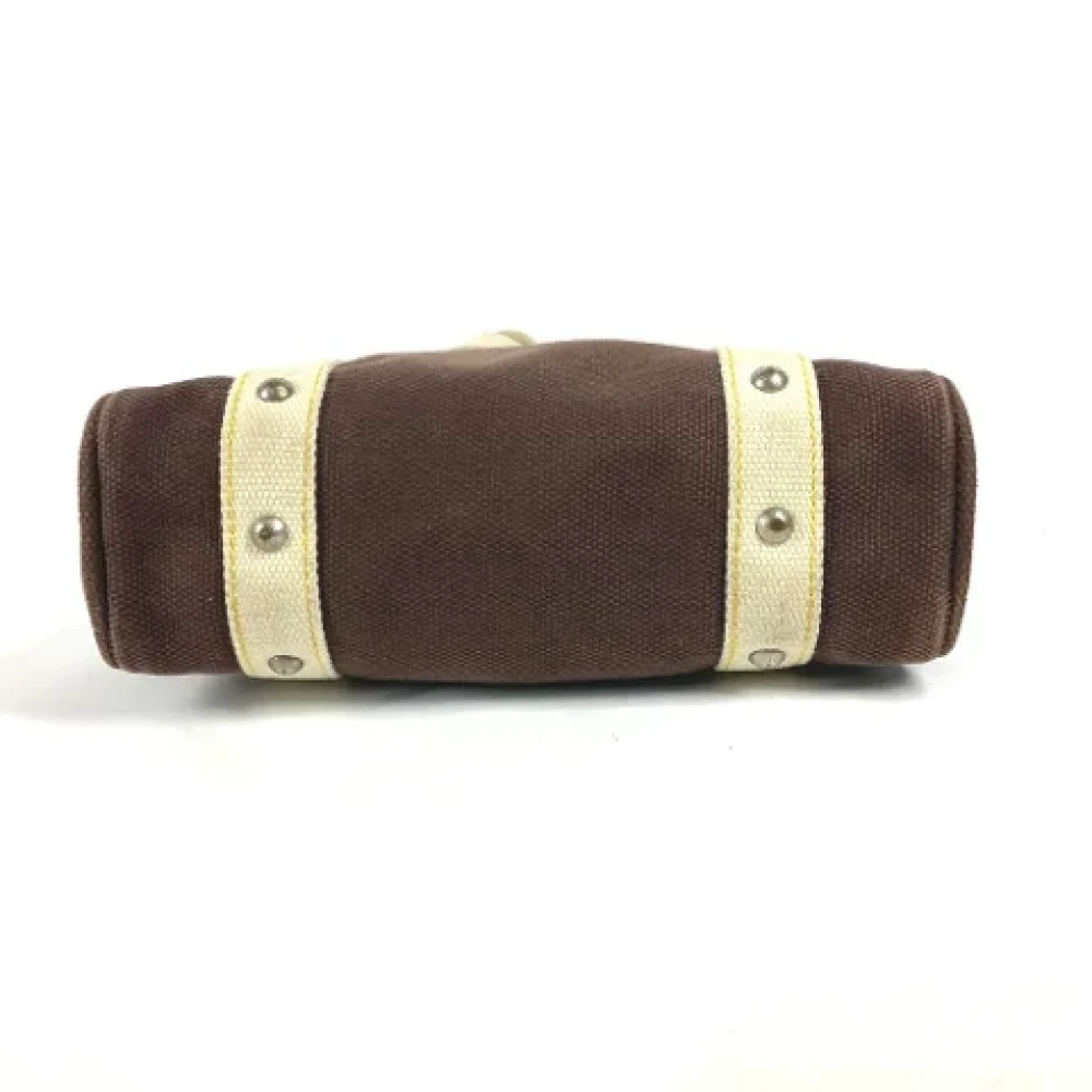 Louis Vuitton Vintage Pre-owned Cotton louis-vuitton-bags Brown Dames