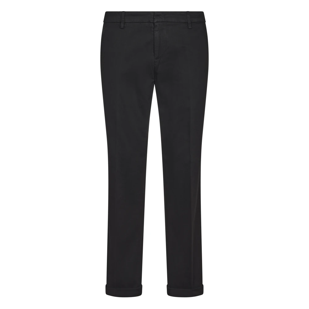 Dondup Herr Svart Byxor W31, Bomull, Stretch Cotton Pants