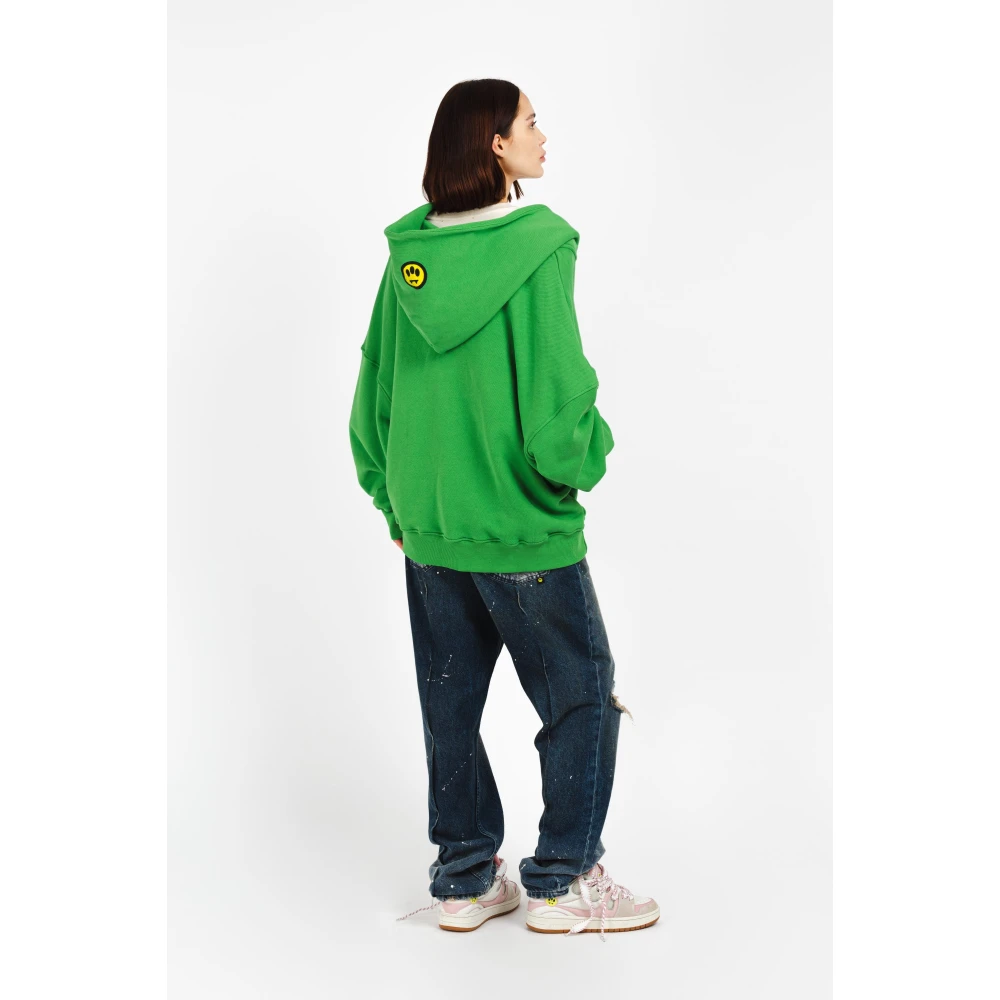 Barrow Hoodie met rits Green Unisex