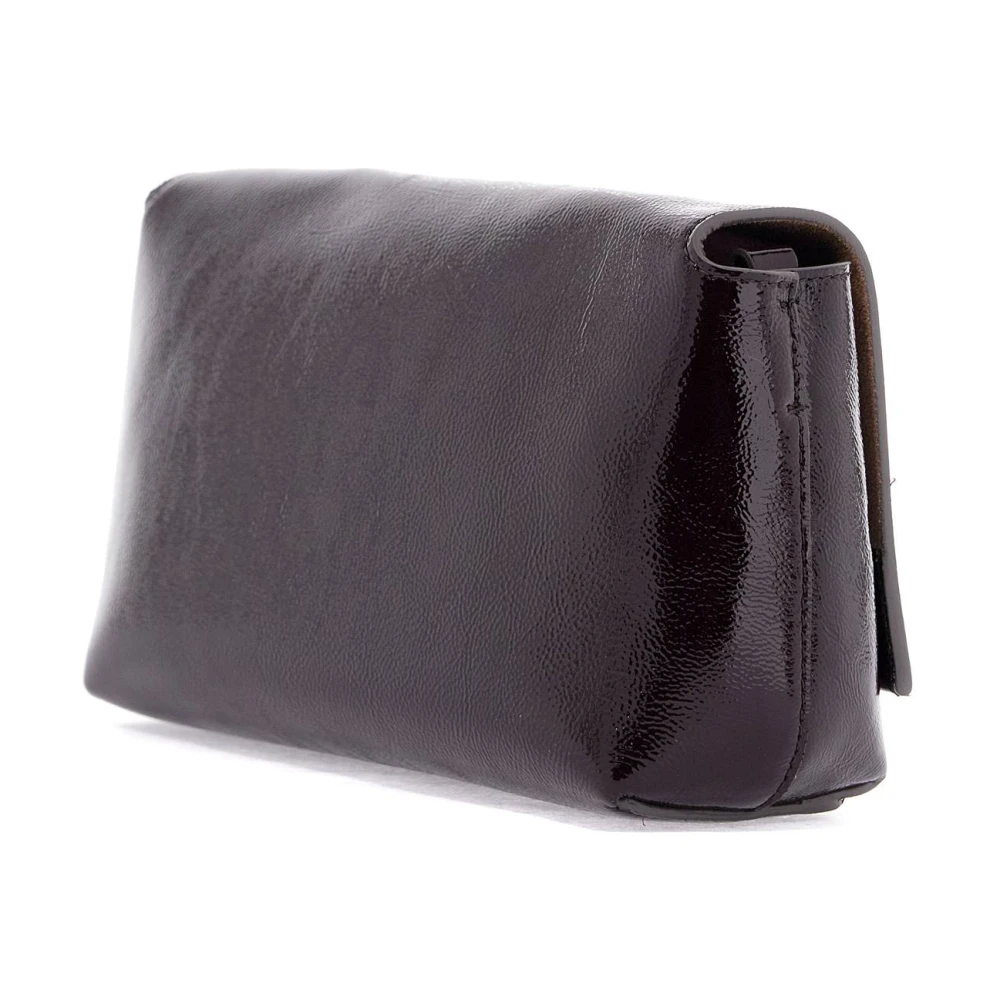 Anya Hindmarch Glanzend Patentleren Schoudertas Purple Dames