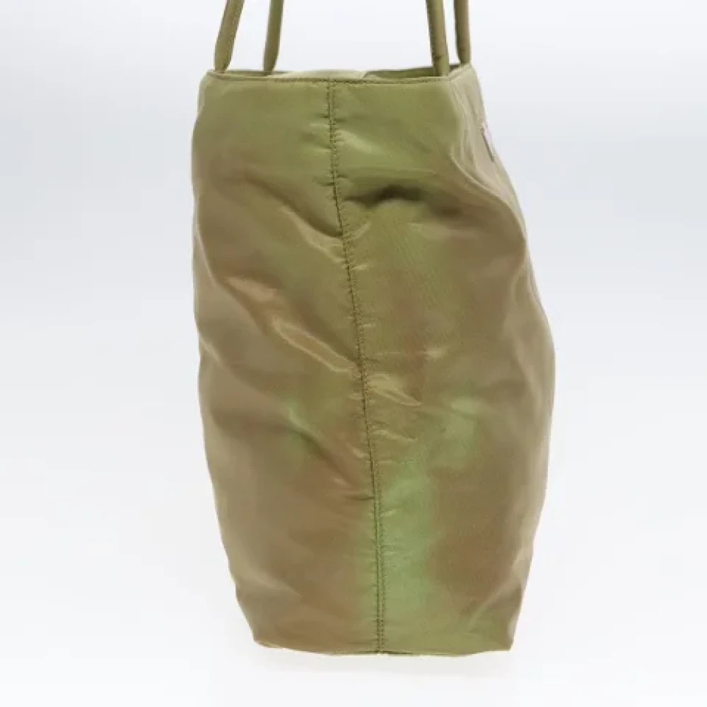 Prada Vintage Pre-owned Nylon prada-bags Green Dames