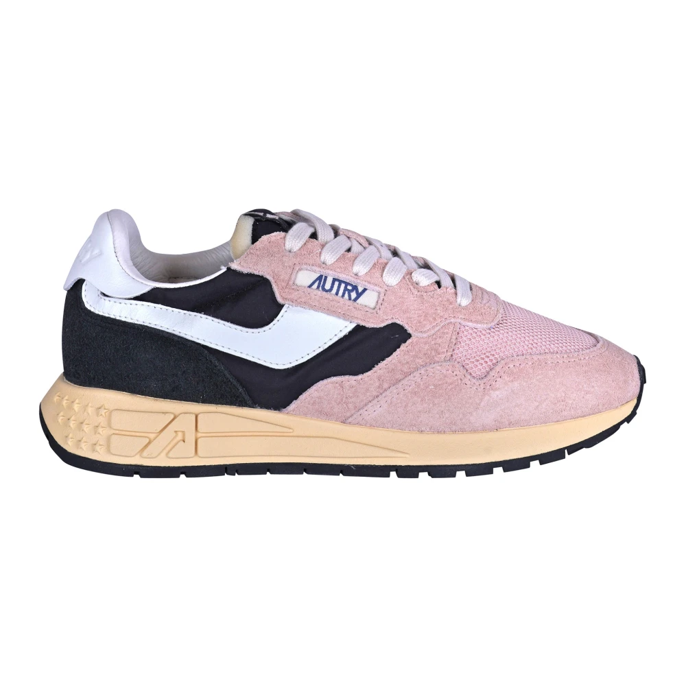 Autry Women's Pink Sneakers, 5 Uk, Reelwind Low