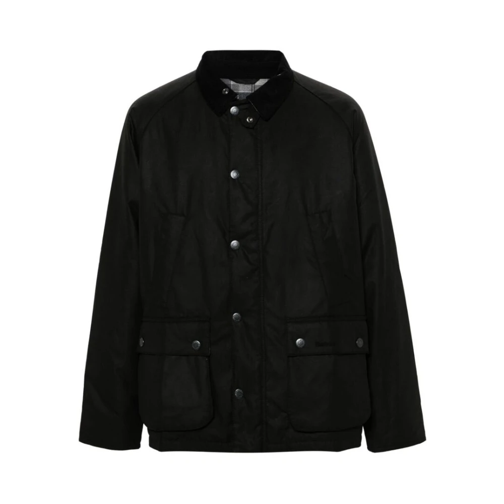 Barbour Zwarte Diamant Gewatteerde Buitenkleding Jas Black Heren