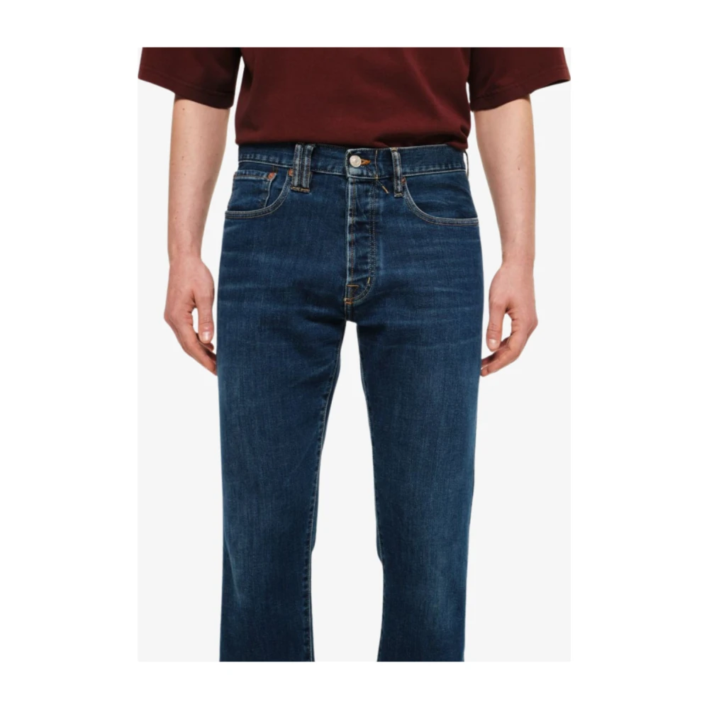 Cycle Straight Fit Indigo Denim Jeans Blue Heren