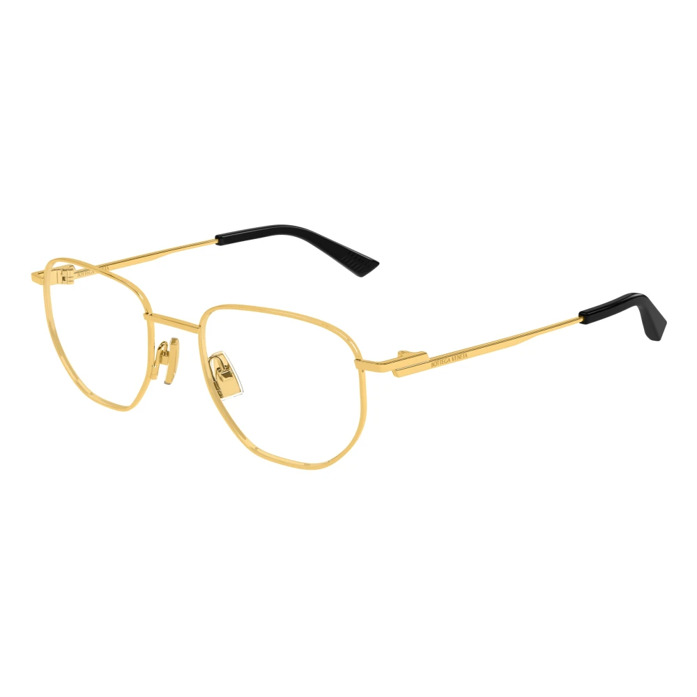 Bottega Veneta Unisex Yellow Glasses, 52 Mm, Stylish Eyeglasses Bv1301o In Black