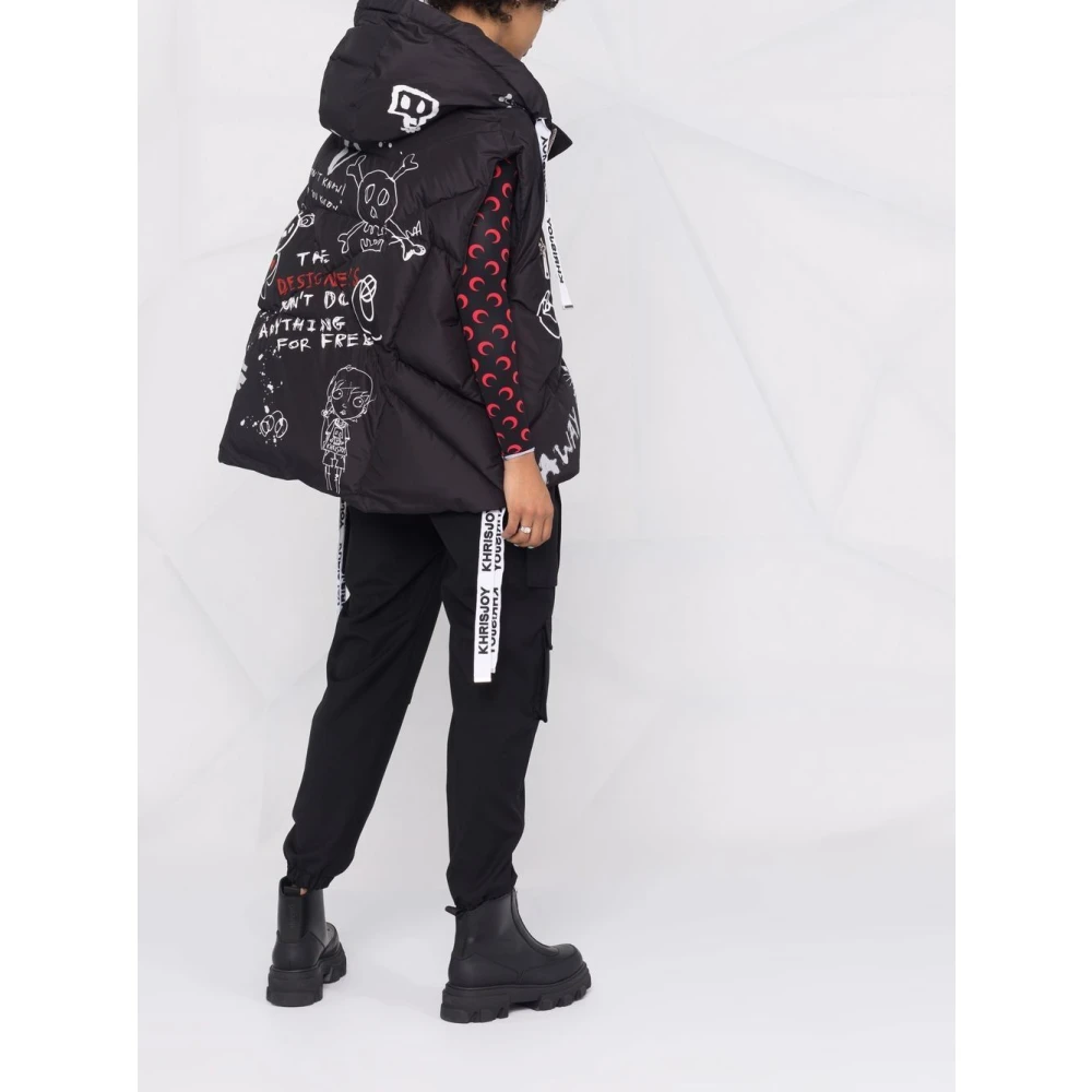 Khrisjoy Zwarte Iconische Puff Vest Black Dames