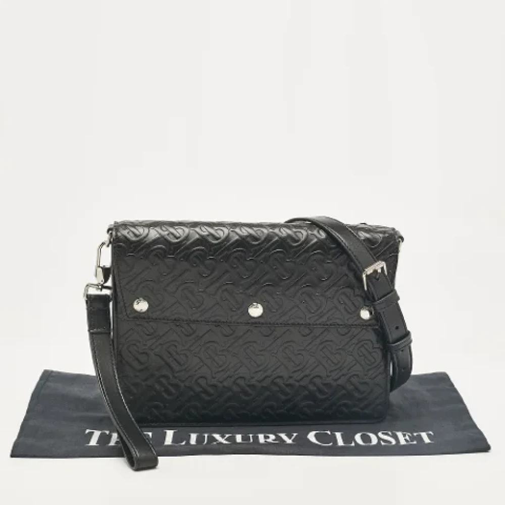 Burberry Vintage Pre-owned Leather travel-bags Black Dames