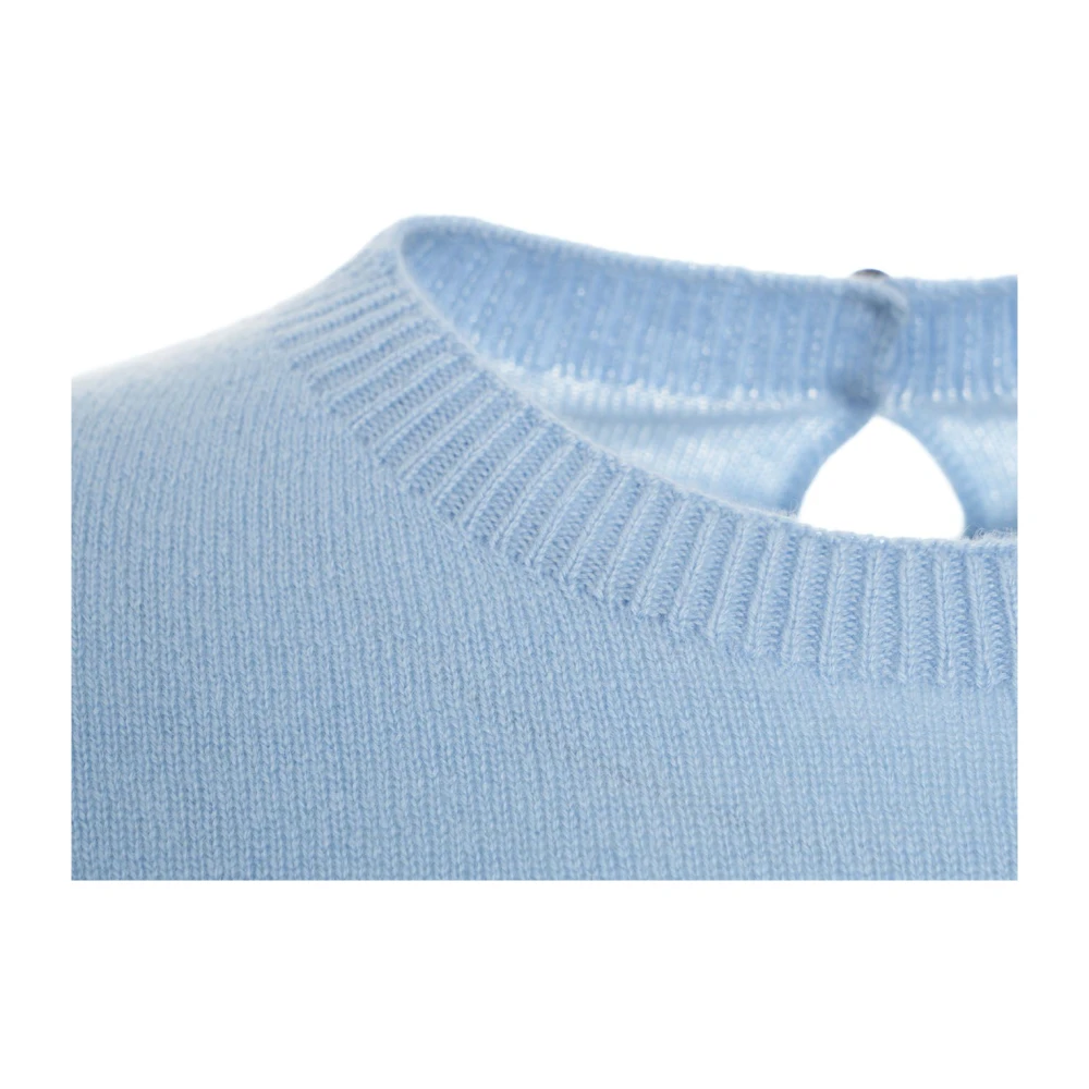 MVM Blauwe Cashmere Trui Gebreide Kleding Aw24 Blue Dames
