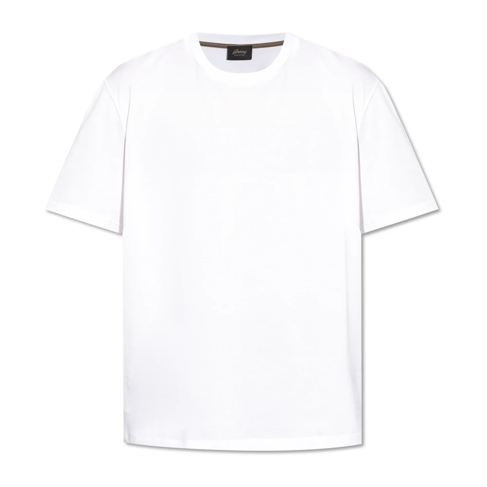 Brioni Katoenen t-shirt White Heren