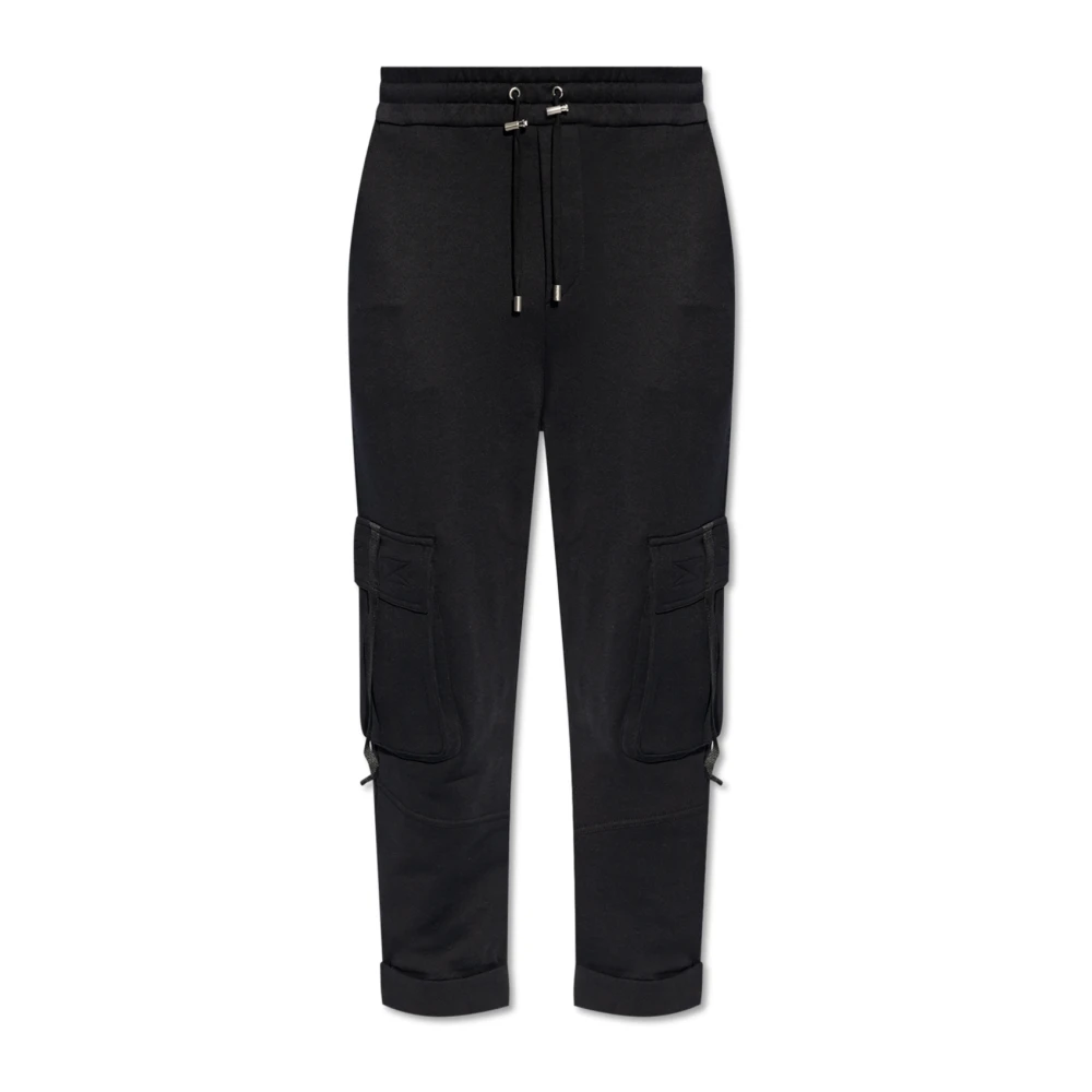 Balmain Mjukisbyxor med logotyp Black, Herr