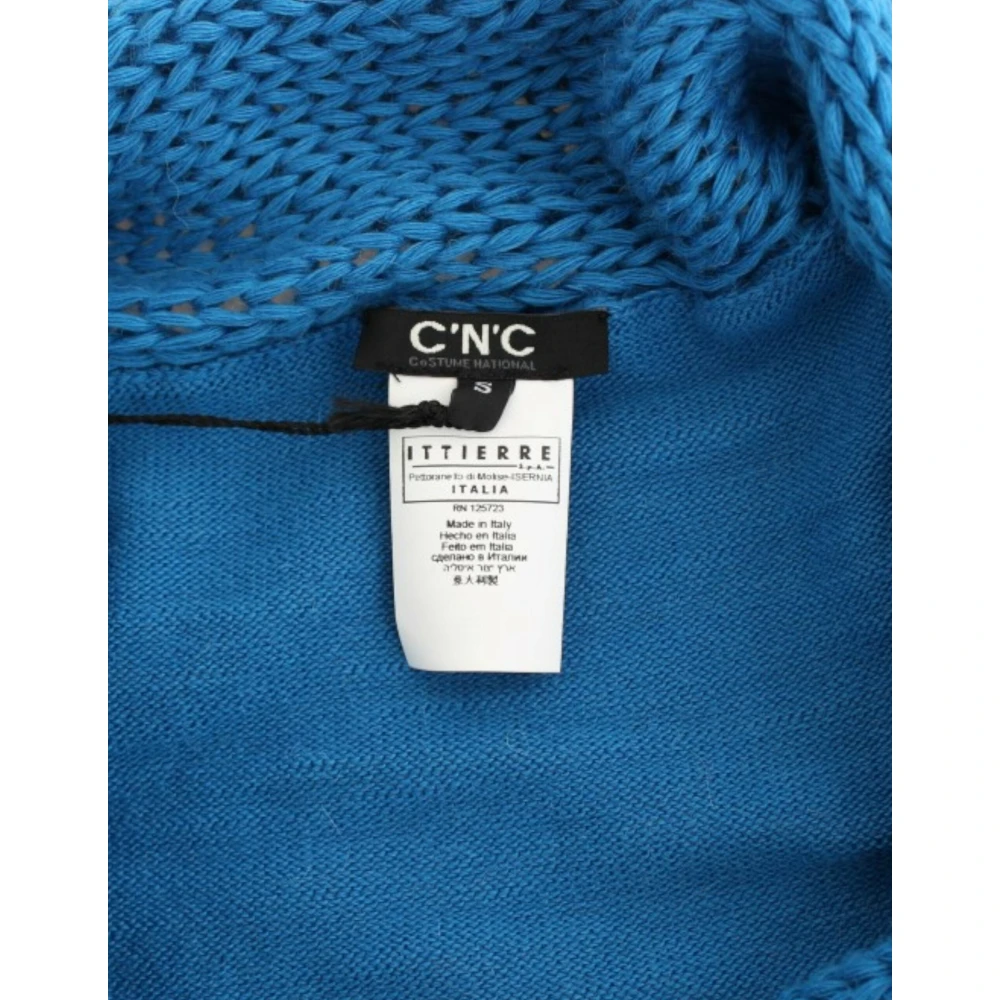 Costume National Blauwe Gebreide Trui met Ronde Halslijn Blue Dames