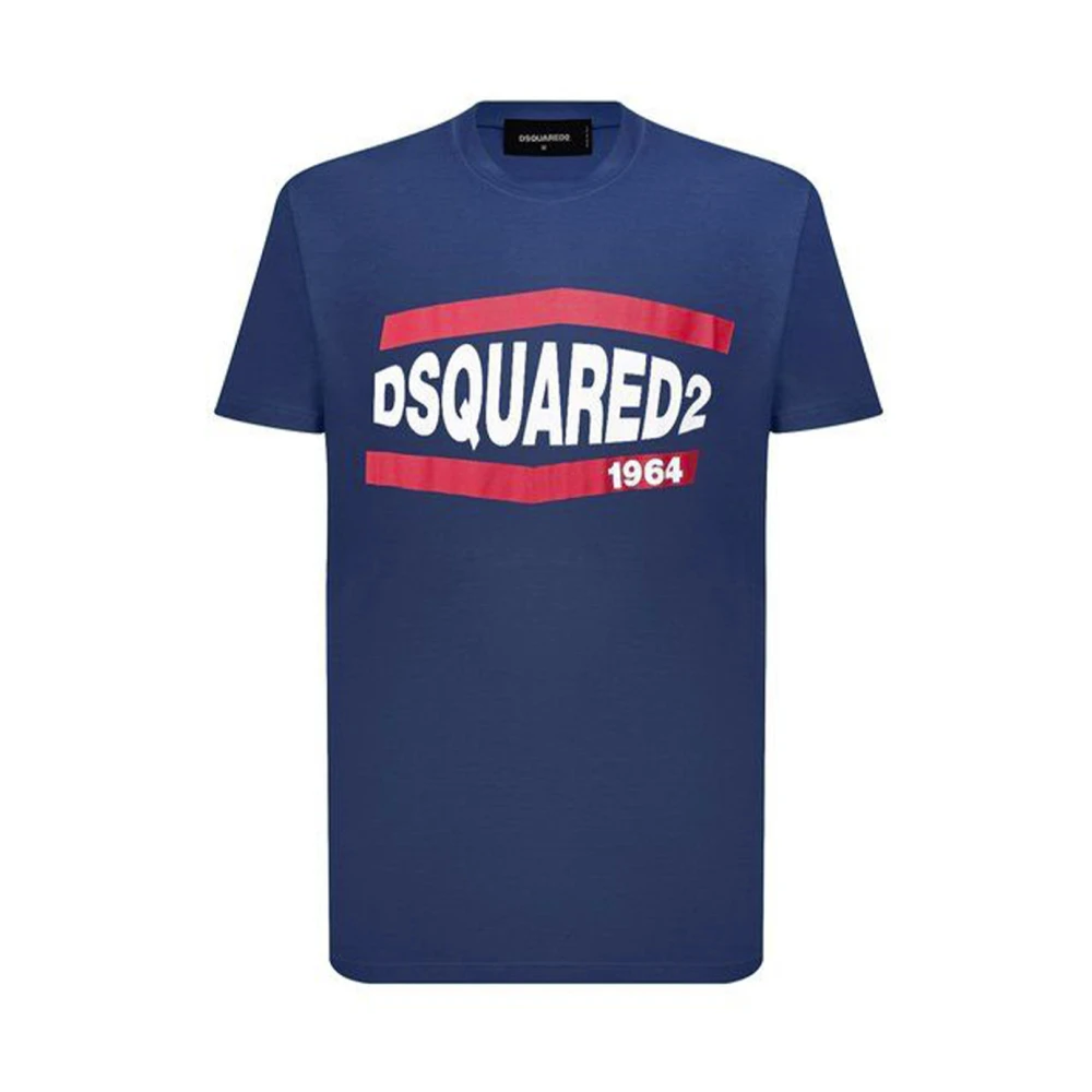 Dsquared2 Men's Blue T-Shirts, L, Classic T-Shirt