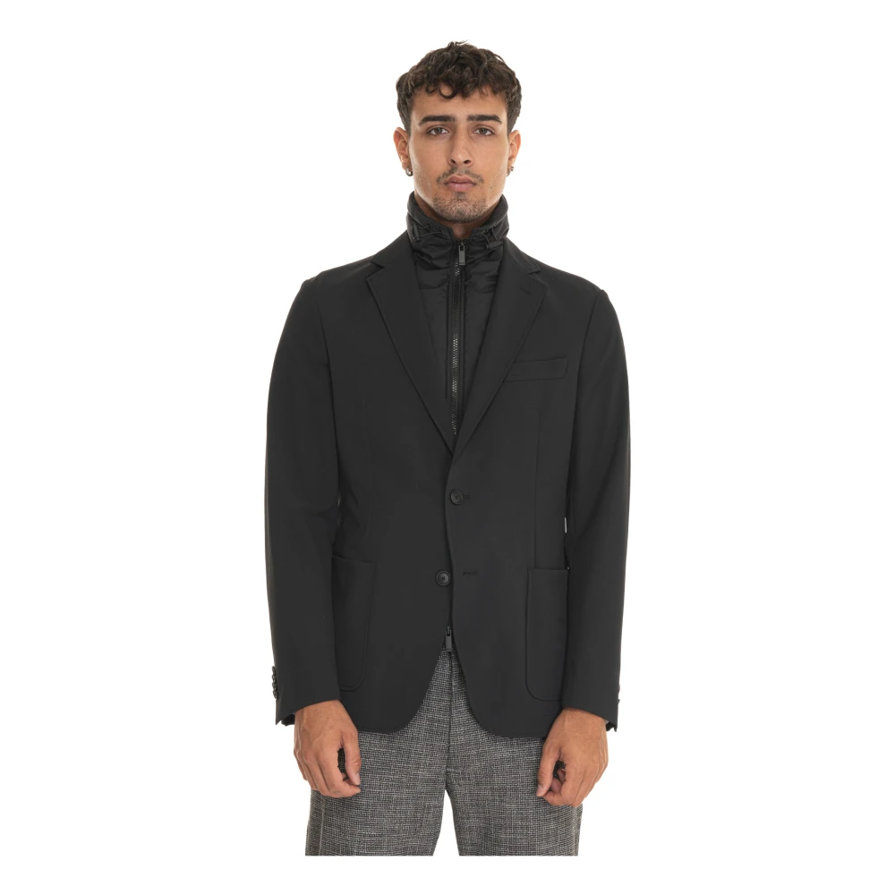 Boss Tijdloze Blazer voor een Stijlvolle Look Black Heren