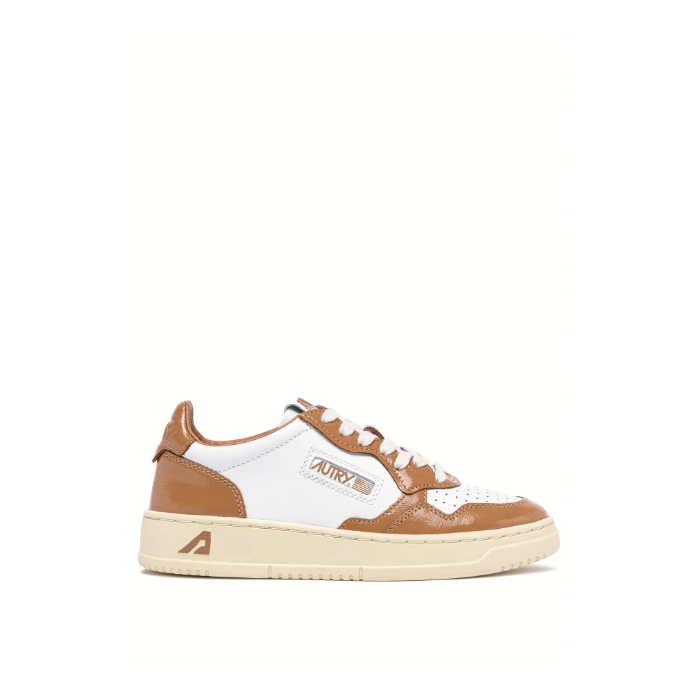 Autry Bimaterial Leren en Lakleren Sneaker Dames Schoenen Veelkleurig Multicolor